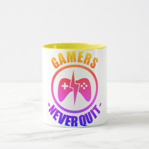 Gamer geben nie auf  tasse