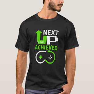 Gamer-Geburtstag-Design-Ebene auf nächster Ebene e T-Shirt