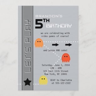 Gamer-Geburtstag Einladung