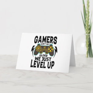 Gamer Geburtstagsgeschenk - Gamer wird nicht älter Karte