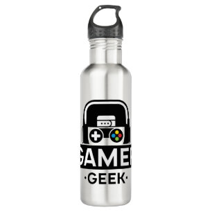 Gamer Geek Edelstahlflasche