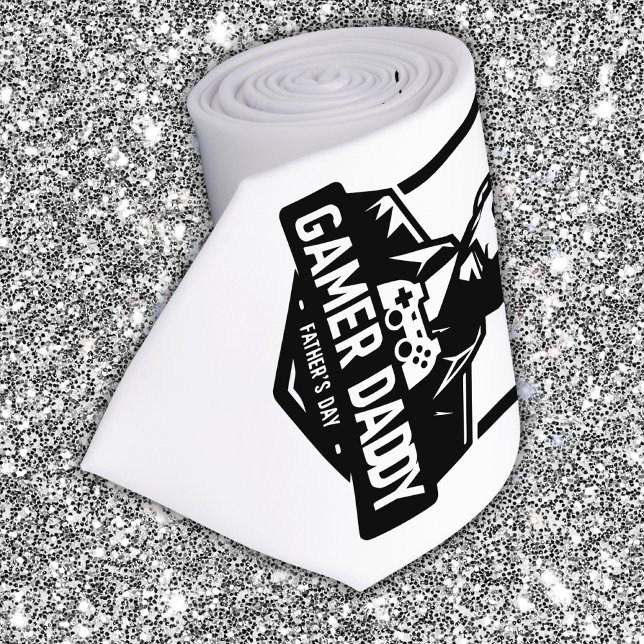 Gamer Geek Vater Happy Vatertag | Krawatte (Von Creator hochgeladen)