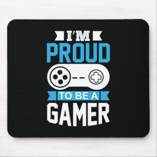 Gamer-Geschenk bin ich stolz, ein Gamer zu sein Mousepad