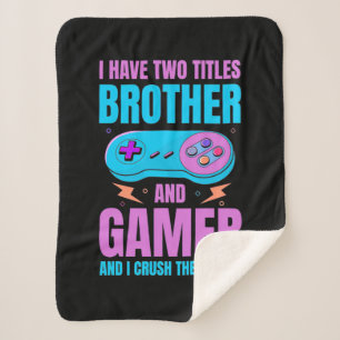 Gamer-Geschenk   Bruder und Gamer Ich zerreiße sie Sherpadecke