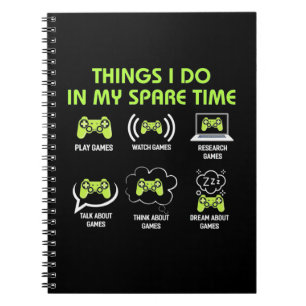 Gamer-Geschenk   Dinge, die Gamer in meiner Freize Notizblock