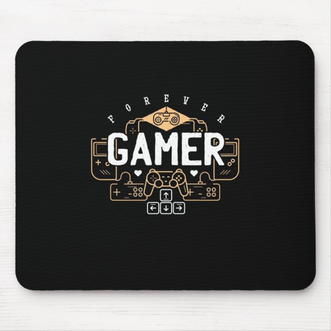 Gamer-Geschenk | Forever Gamer Mousepad (Vorne)