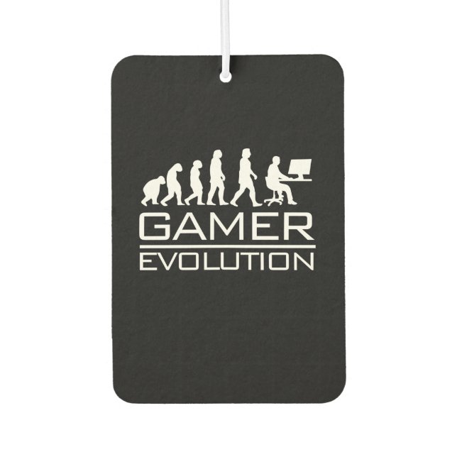 Gamer-Geschenk | Gamer-Evolution Autolufterfrischer (Vorderseite)