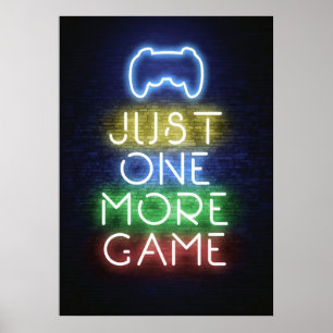 Gamer-Geschenk Gamer nur noch ein Spiel Poster
