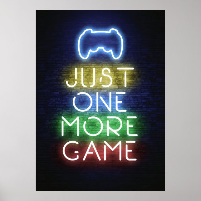 Gamer-Geschenk | Gamer nur noch ein Spiel Poster (Vorne)