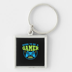 Gamer-Geschenk Geboren, Gamer zu sein Schlüsselanhänger