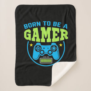Gamer-Geschenk   Geboren, Gamer zu sein Sherpadecke