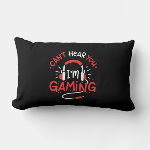 Gamer-Geschenk   Kann nicht hier Sie Ich bin Gamin Lendenkissen