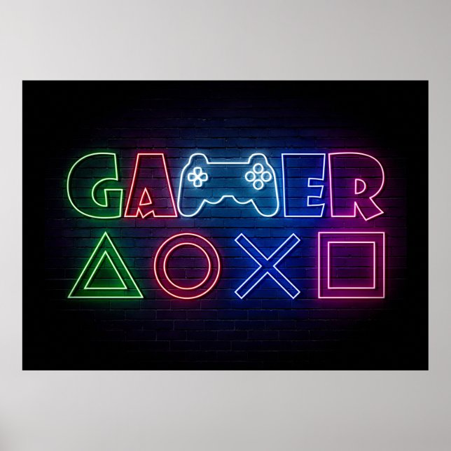Gamer-Geschenk Poster (Vorne)