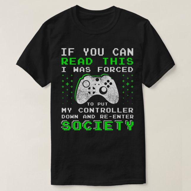 Gamer-Geschenke für junge Jungen, wenn Sie diese V T-Shirt (Design vorne)