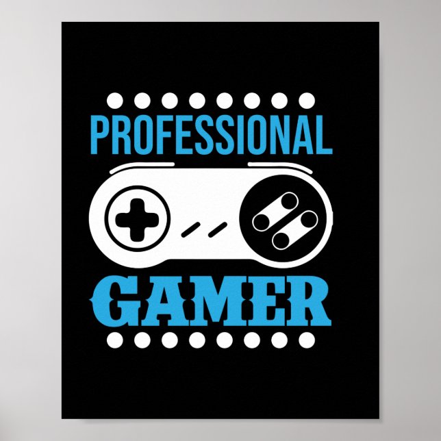 Gamer Gift Beruflich Gamer Poster (Vorne)