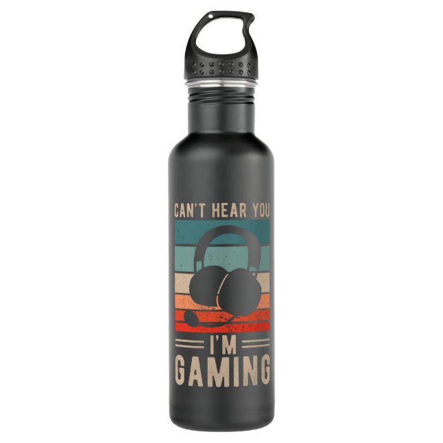 Gamer Gift Gaming Edelstahlflasche (Vorderseite)