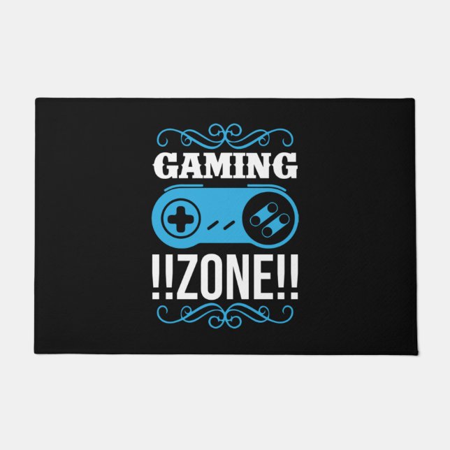 Gamer Gift Gaming Zone Fußmatte (Vorderseite)