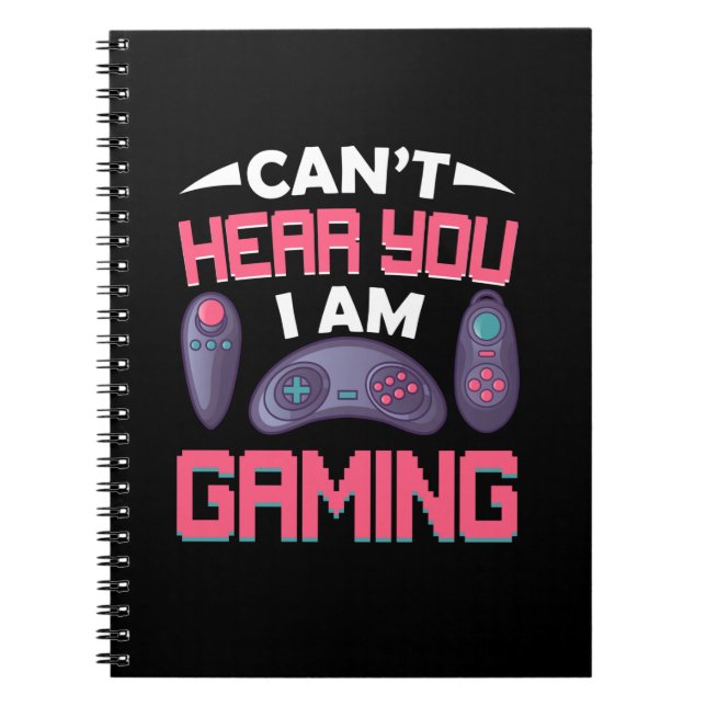 Gamer Gift I Am Gaming Notizblock (Vorderseite)
