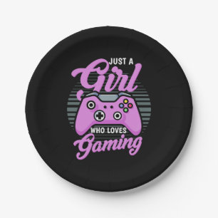 Gamer Gift   Just A Girl Who Loves Gaming Pappteller