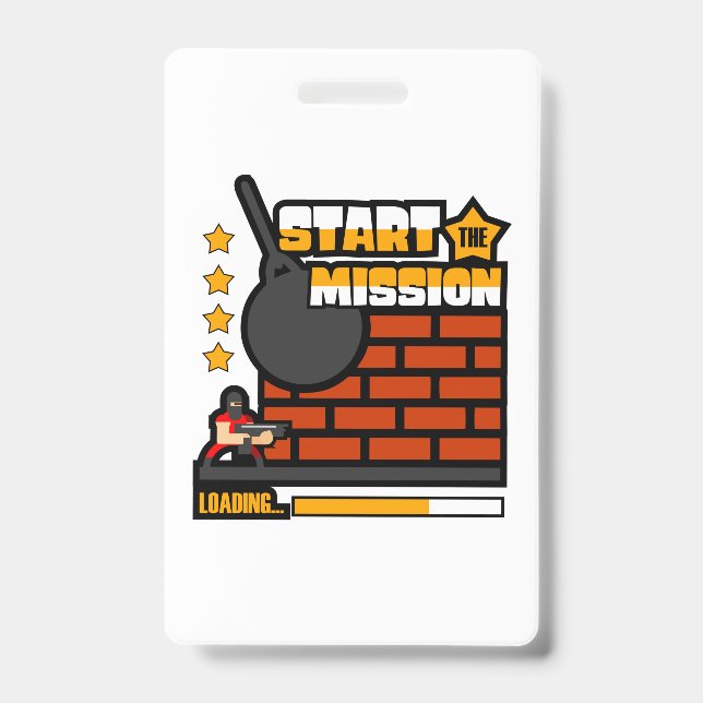 Gamer Gift Start der Mission Ausweis (Vorderseite)