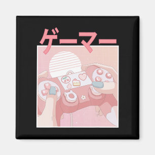 Gamer Girl Anime Kawaii Gaming Niedlich Video Game Magnet