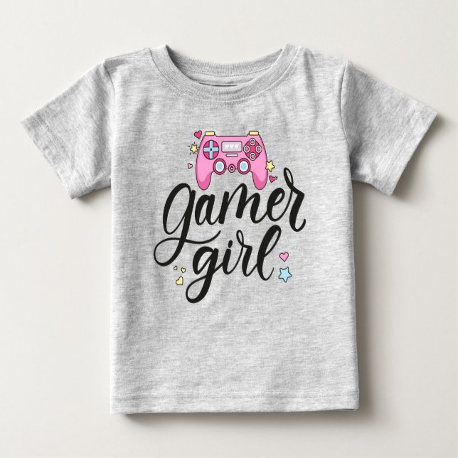 Gamer Girl Baby T-shirt (Vorderseite)