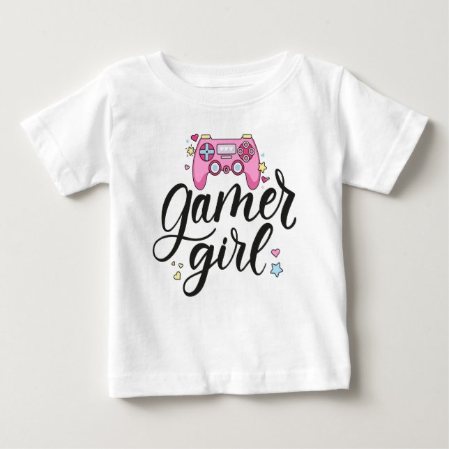 Gamer Girl Baby T-shirt (Vorderseite)