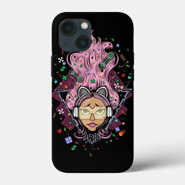 Gamer Girl Case-Mate iPhone Hülle (Rückseite)