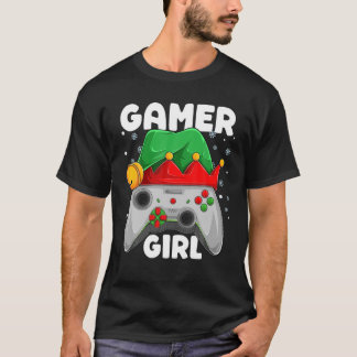 Gamer Girl Christmas Gaming Video Gamer Matching X T-Shirt