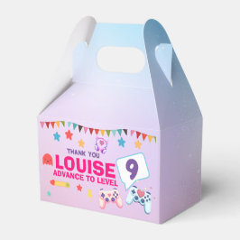 Gamer Girl Colorful Pink Video Game Geburtstag Geschenkschachtel