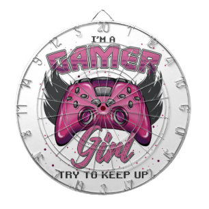 Gamer Girl Design Dartscheibe