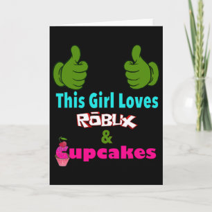 Gamer Girl Design Sagt Dieses Mädchen Liebt Robux Karte