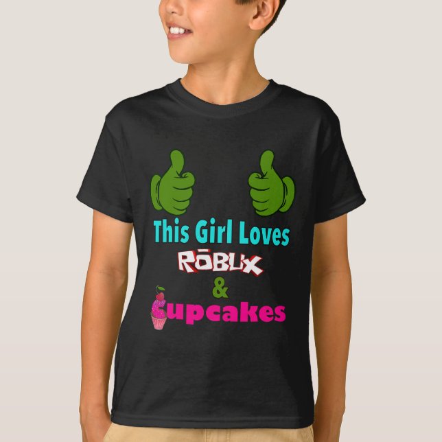 Gamer Girl Design Saying This Girl Loves Robux And T-Shirt (Vorderseite)