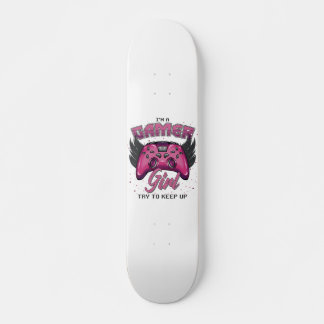 Gamer Girl Design Skateboard