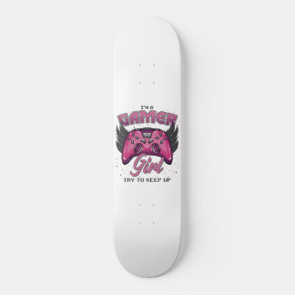Gamer Girl Design Skateboard