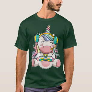 Gamer Girl Einhorn Gaming Süße Videospiel Frauen G T-Shirt
