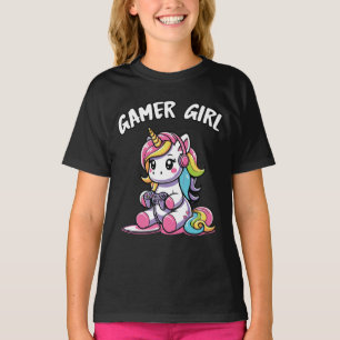 Gamer Girl Einhorn T-Shirt