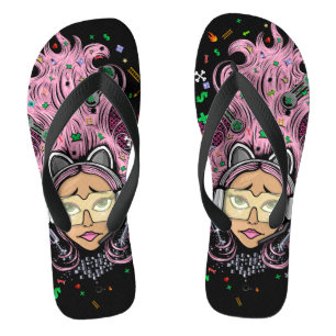 Gamer Girl Flip Flops