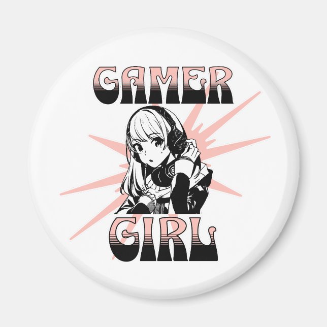 Gamer Girl | Gaming Magnet (Vorne)