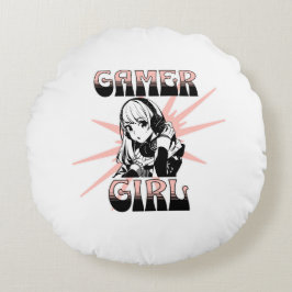 Gamer Girl | Gaming Rundes Kissen