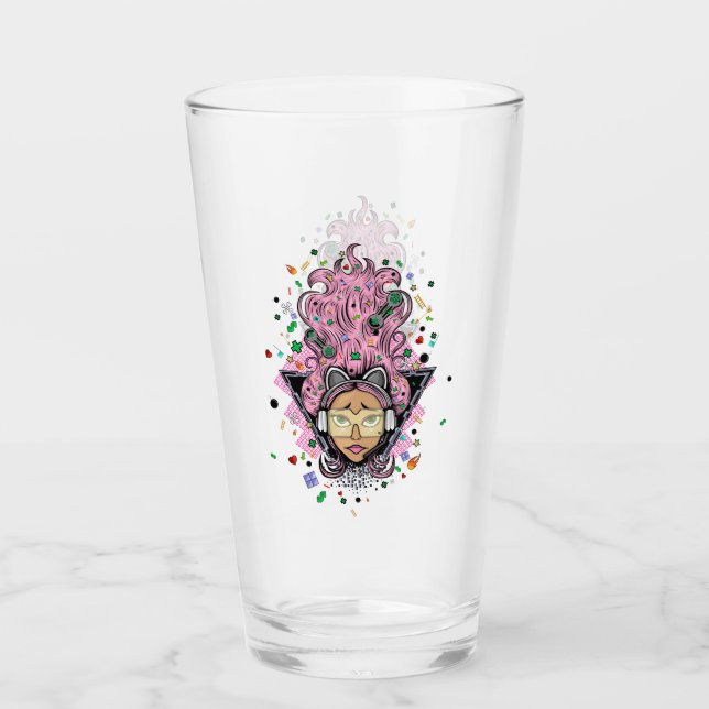 Gamer Girl Glas (Vorderseite)
