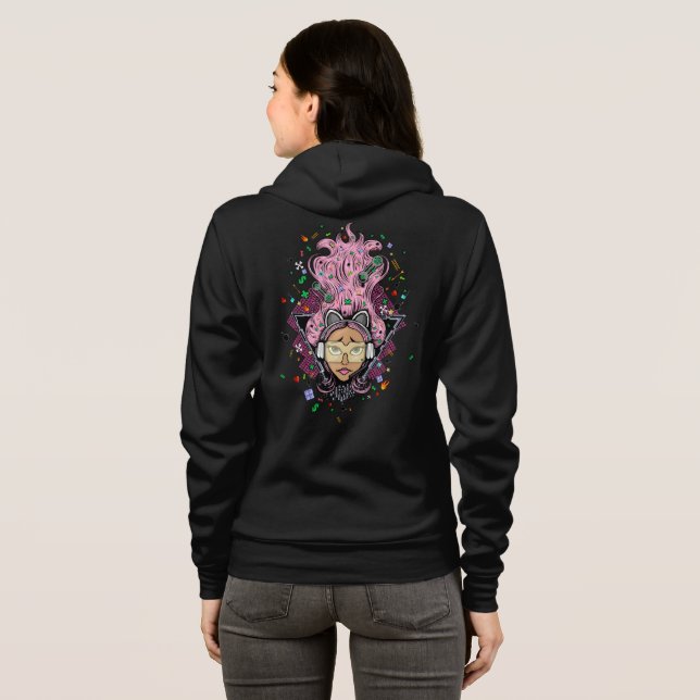 Gamer Girl Hoodie (Schwarz voll)
