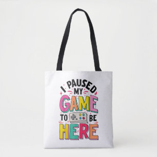 Gamer Girl Ich hielt mein Spiel an, um hier lustig