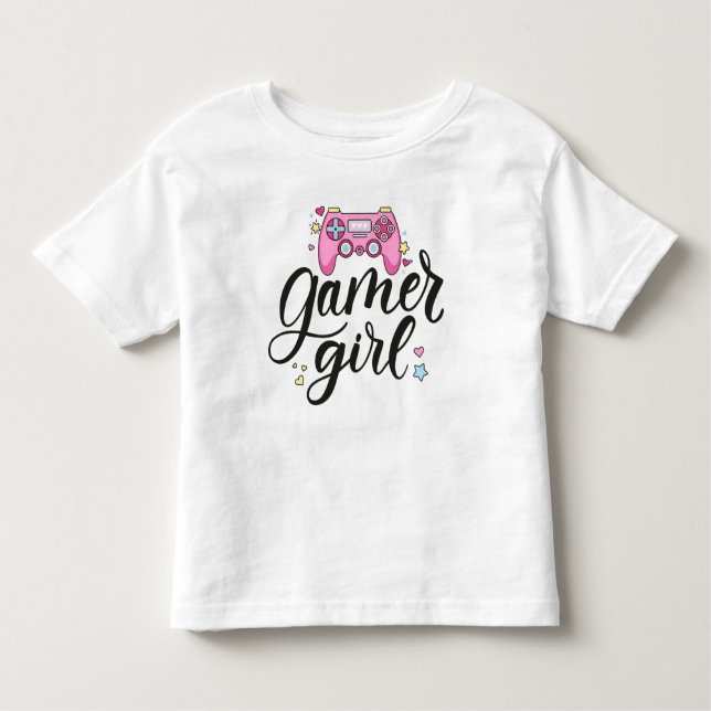 Gamer Girl Kleinkind T-shirt (Vorderseite)