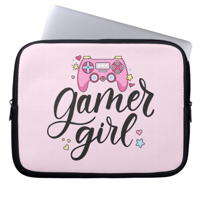 Gamer Girl Laptopschutzhülle (Vorderseite)