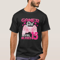 Gamer Girl Level 15 Entsperrtes Videospiel 15. Geb