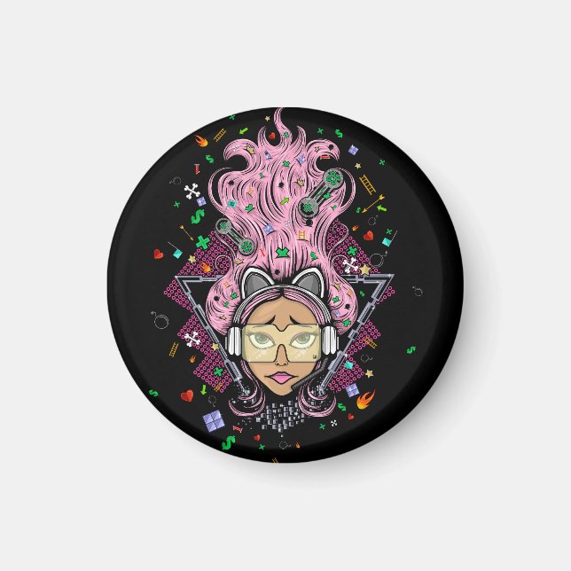 Gamer Girl Magnet (Vorne)