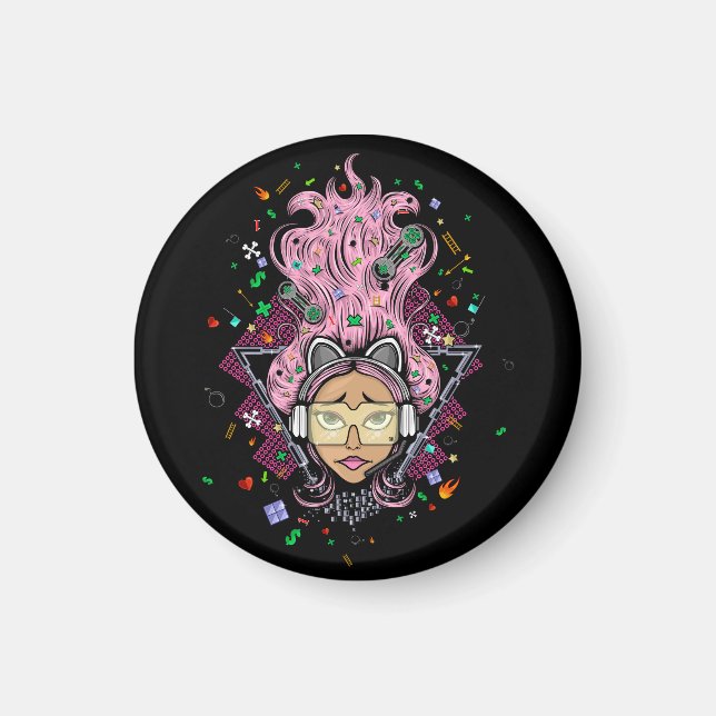 Gamer Girl Magnet (Vorne)