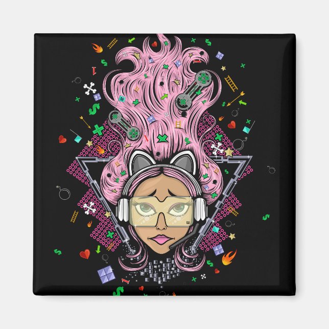 Gamer Girl Magnet (Vorne)
