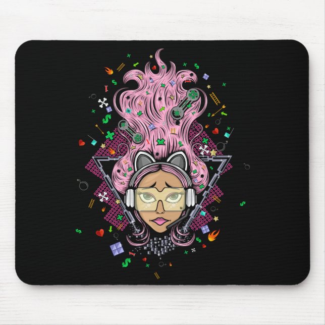 Gamer Girl Mousepad (Vorne)
